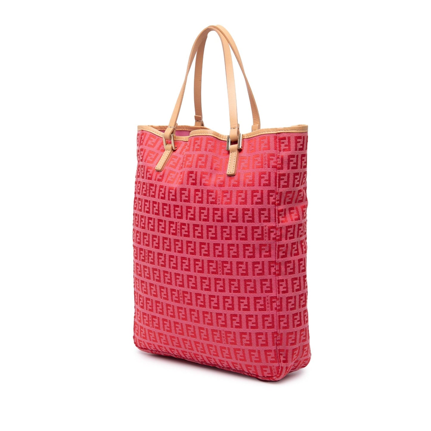 Fendi Tote Zucchino Red Tote Bag Style 68