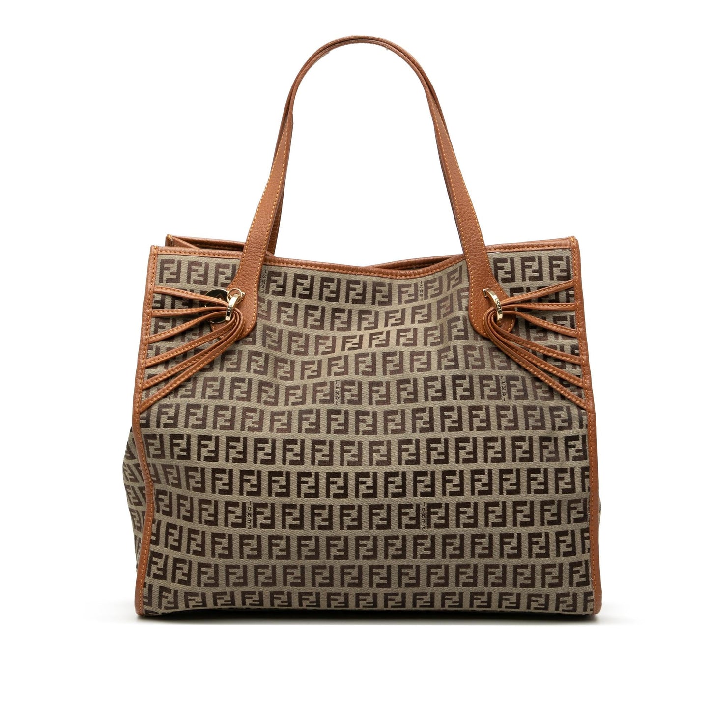 Fendi Tote Zucchino Red Tote Bag Style 76