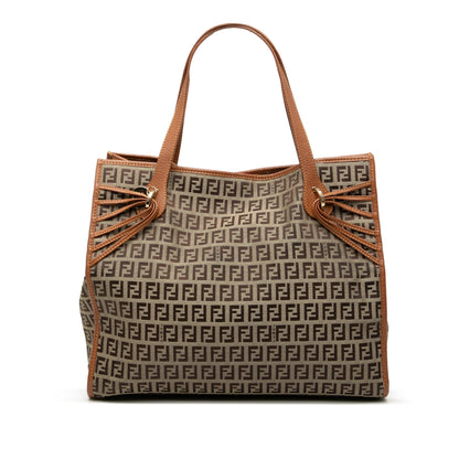 Fendi Tote Zucchino Red Tote Bag Style 76