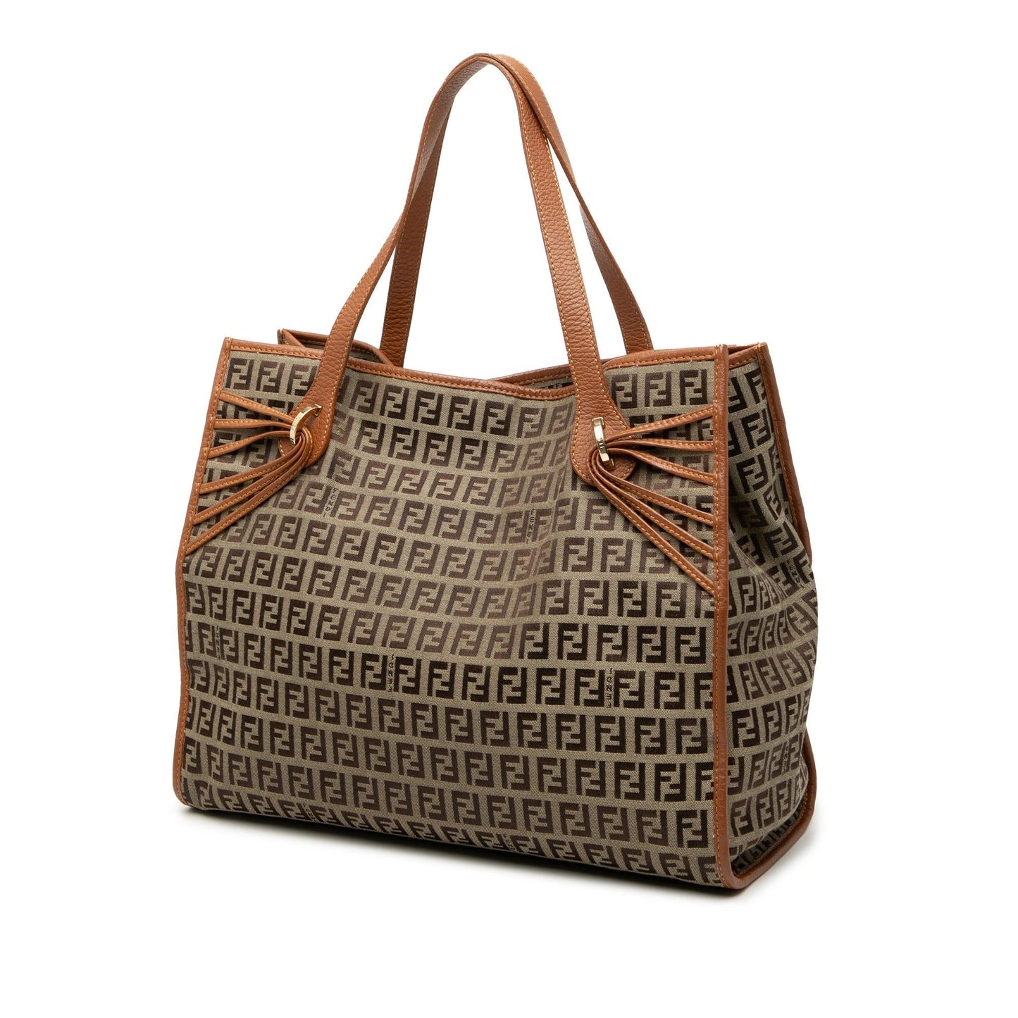 Fendi Tote Zucchino Red Tote Bag Style 76