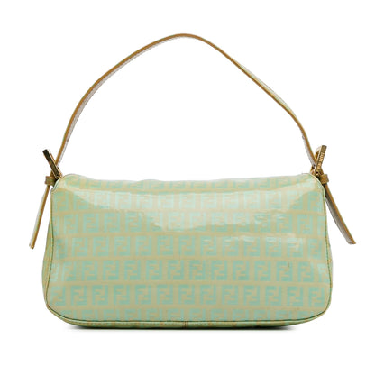 Fendi Zucchino Crystal Double Flap Shoulder Bag (SHG-OsinNf)