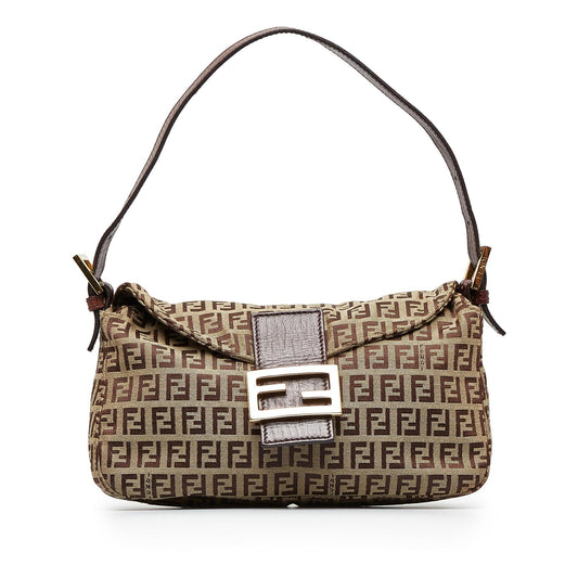 Fendi Zucchino Double Flap Baguette (SHG-30Rj5M)