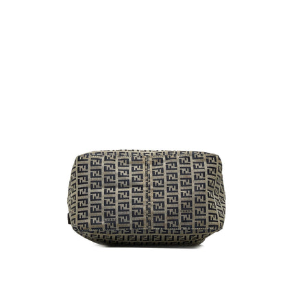 Fendi Zucchino Double Flap Shoulder Bag