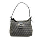 Fendi Zucchino Double Flap Shoulder Bag