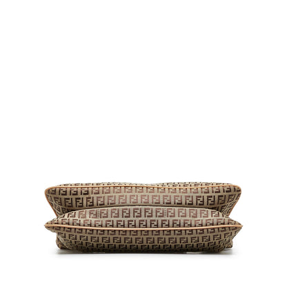 Fendi Zucchino Double Flap Tote (SHG-wgkC7B)