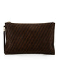 Fendi Zucchino Suede Large Flat Pouch (SHF-79WgbJ)