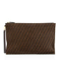 Fendi Zucchino Suede Large Flat Pouch