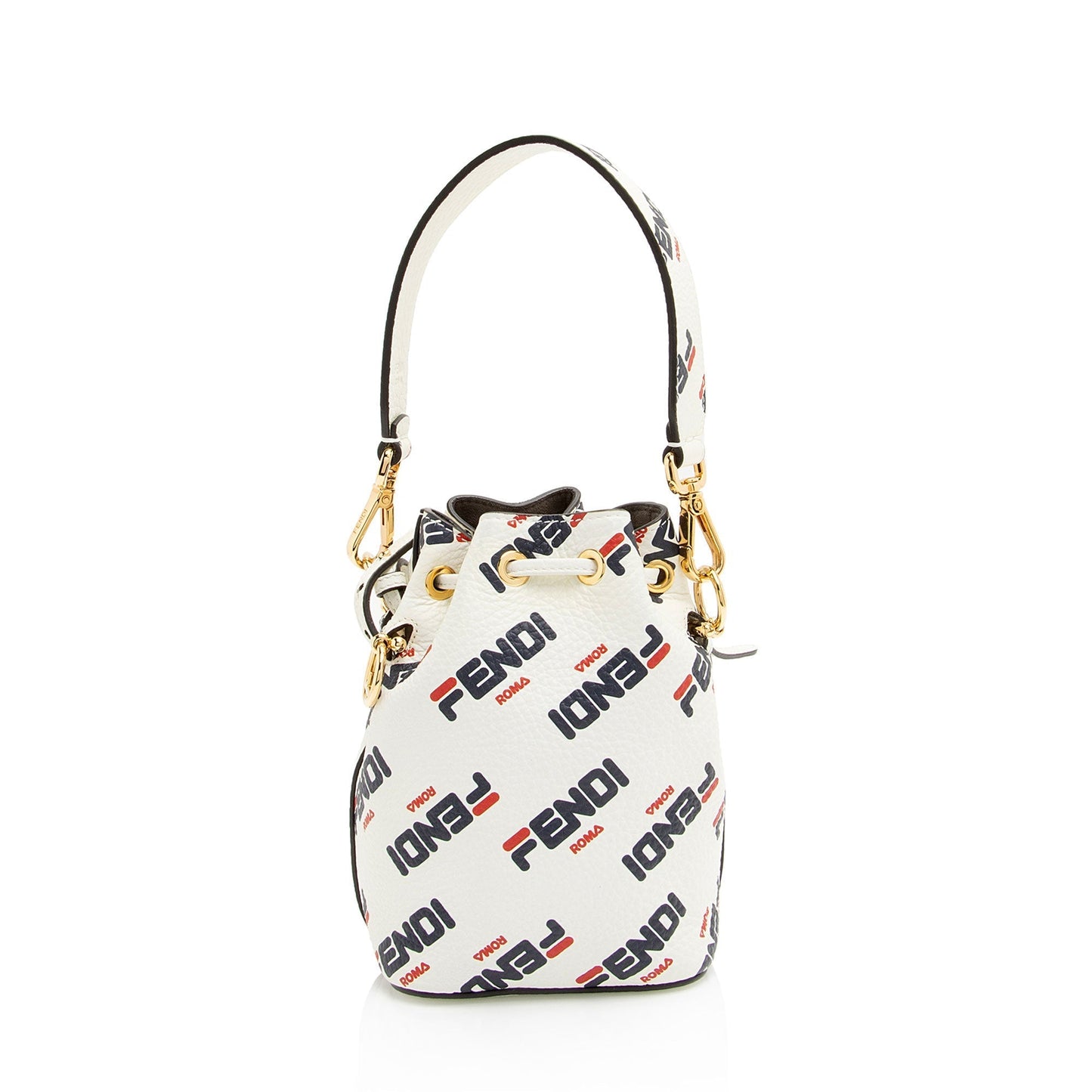 Fendi x Fila Calfskin Mania Mon Tresor Mini Bucket Bag (SHF-VVBQ5M)