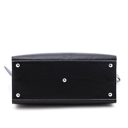Fendi Black Smooth Calfskin Multicolor Contrast-Trim 3jours Bag