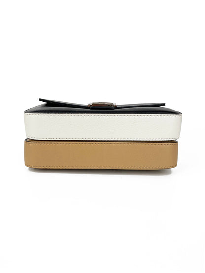 Fendi Black & Nude Micro Double Baguette Bag