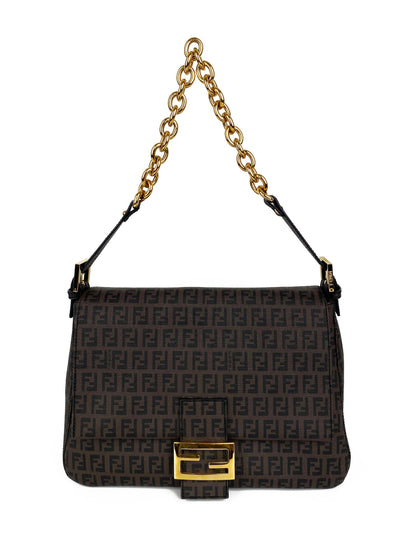 Fendi Brown Monogram Shoulder Bag