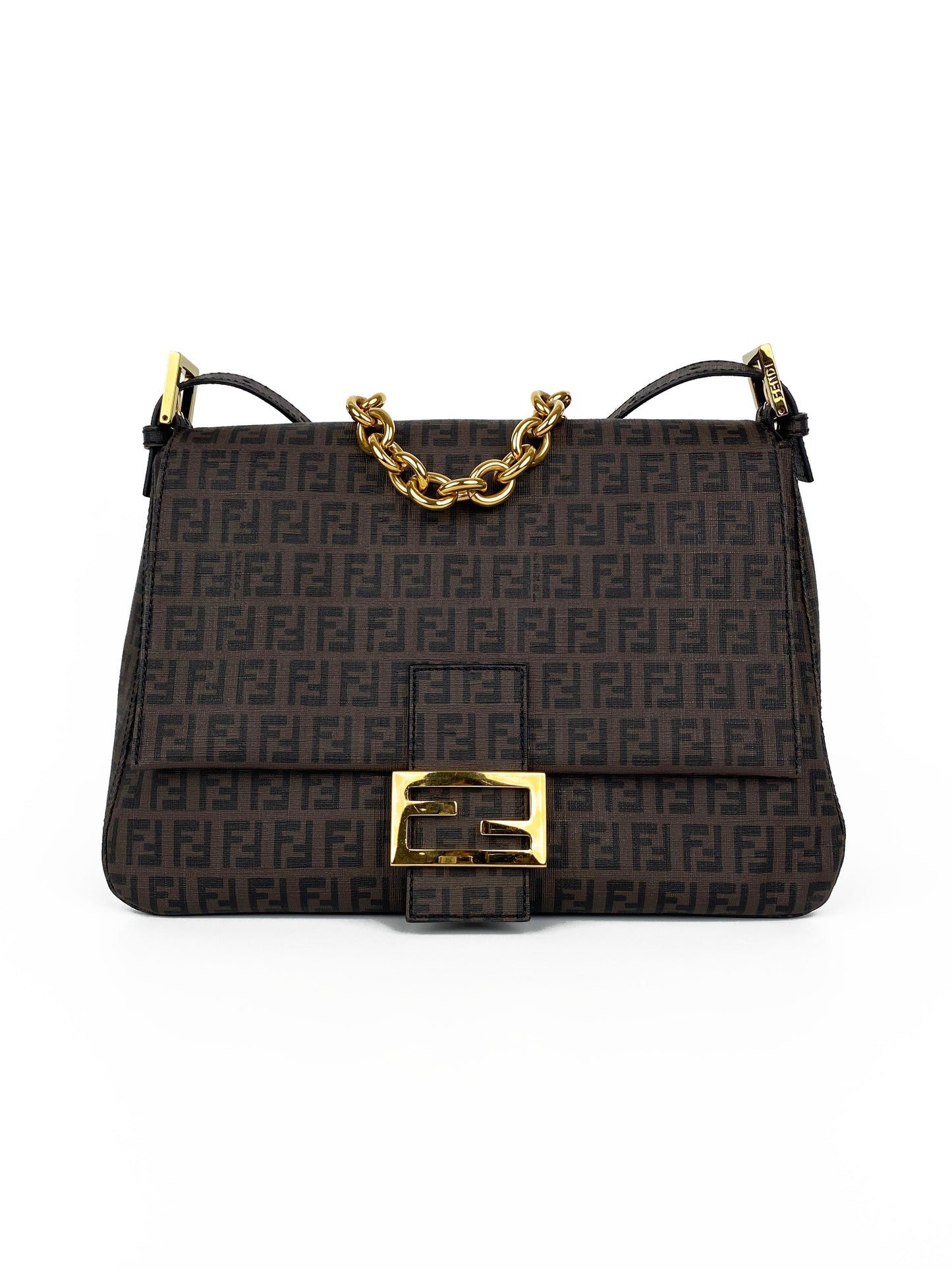 Fendi Brown Monogram Shoulder Bag