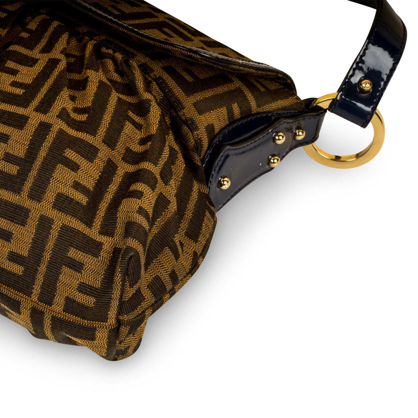 Fendi Luxury Canvas Red Shoulder Bag Style 59
