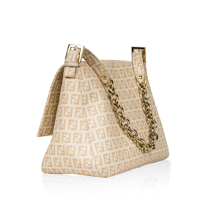 Fendi Baguette Zucca Red Shoulder Bag Style 22