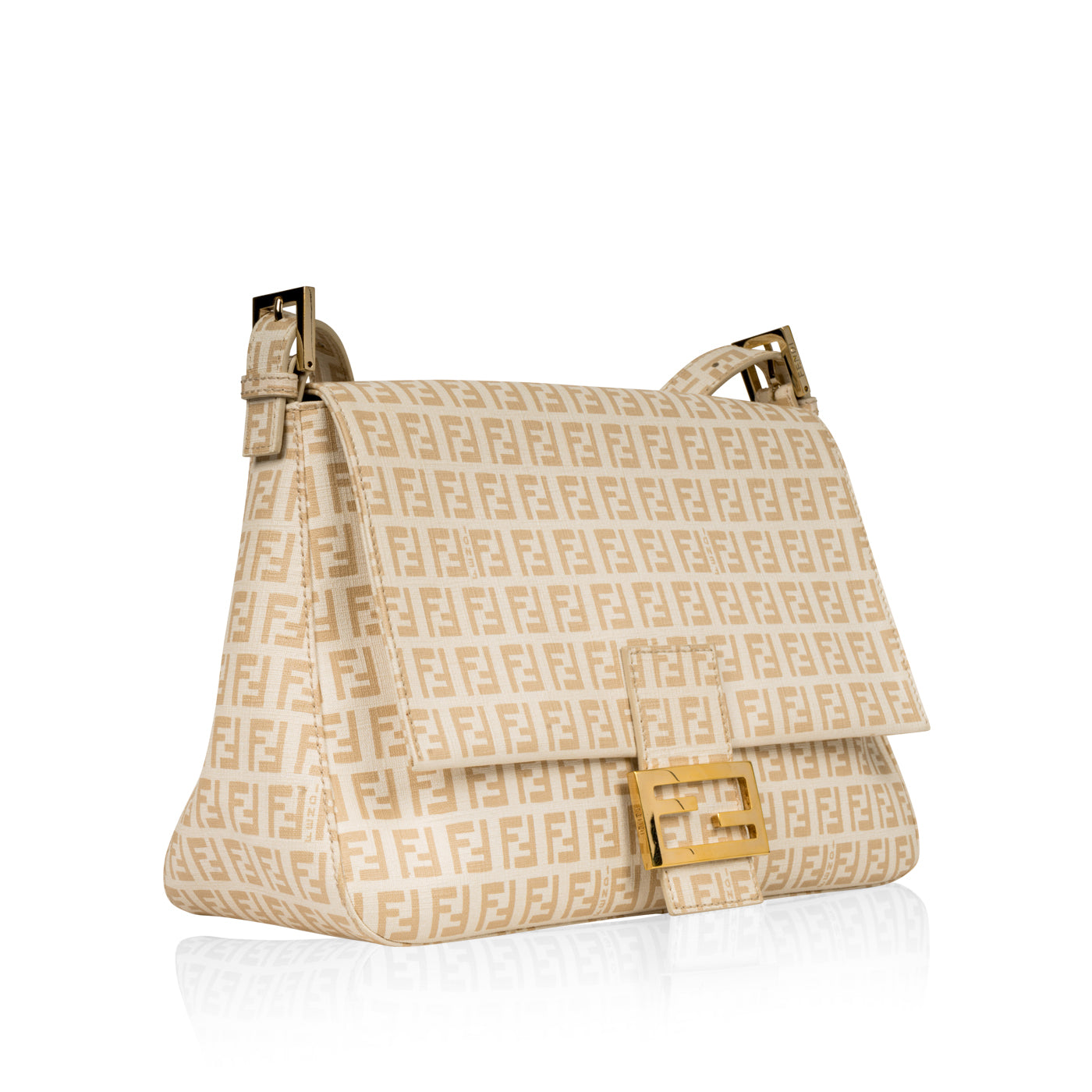 Fendi Baguette Zucca Red Shoulder Bag Style 22