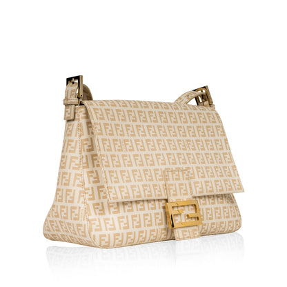 Fendi Baguette Zucca Red Shoulder Bag Style 22