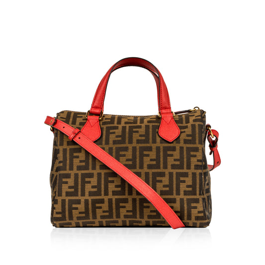 Fendi Luxury Zucca Red Handbag Style 8