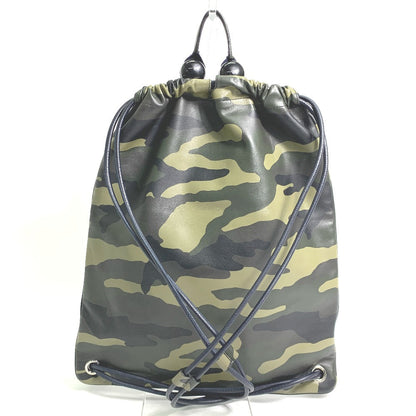 DIOR HOMME Backpack leather green Camouflage camouflage Backpack mens
