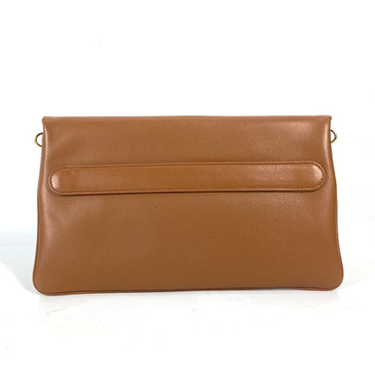 Dior Handbag M8641UBBU leather Brown Clutch bag CD DIORDOUBLE MEDIUM BAG