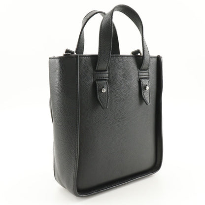 Christian Dior Handbag Calfskin black 2WAYShoulder Bag Saddle Mini Tote Women
