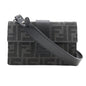 Fendi Marsupio Baguette Nylon Canvas×Leather Shoulder Bag