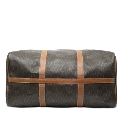 Black Dior Honeycomb Coated Canvas Travel Bag