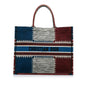 Blue Dior Large French Flag Book Tote