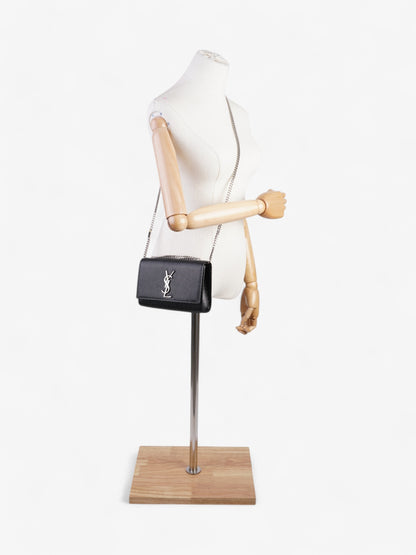 Saint Laurent Kate Leather Black Shoulder Bag Style 22