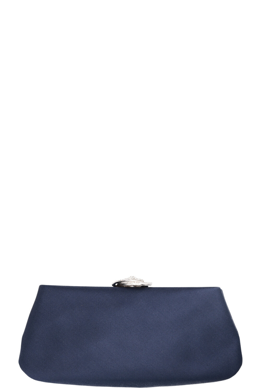 Chanel Bag Satin Crystal Camelia Bluea