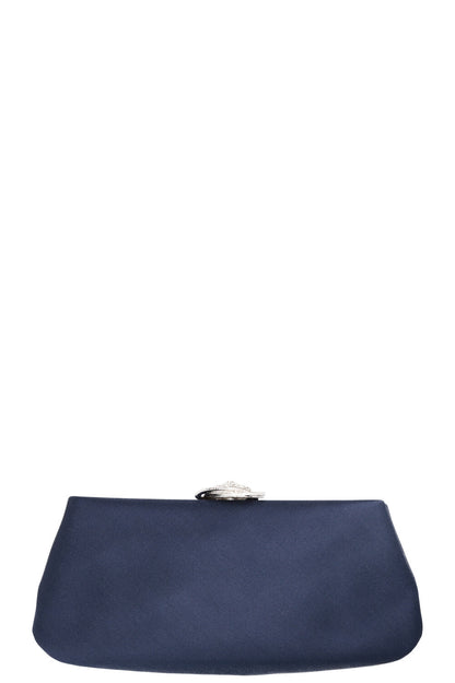 Chanel Bag Satin Crystal Camelia Bluea