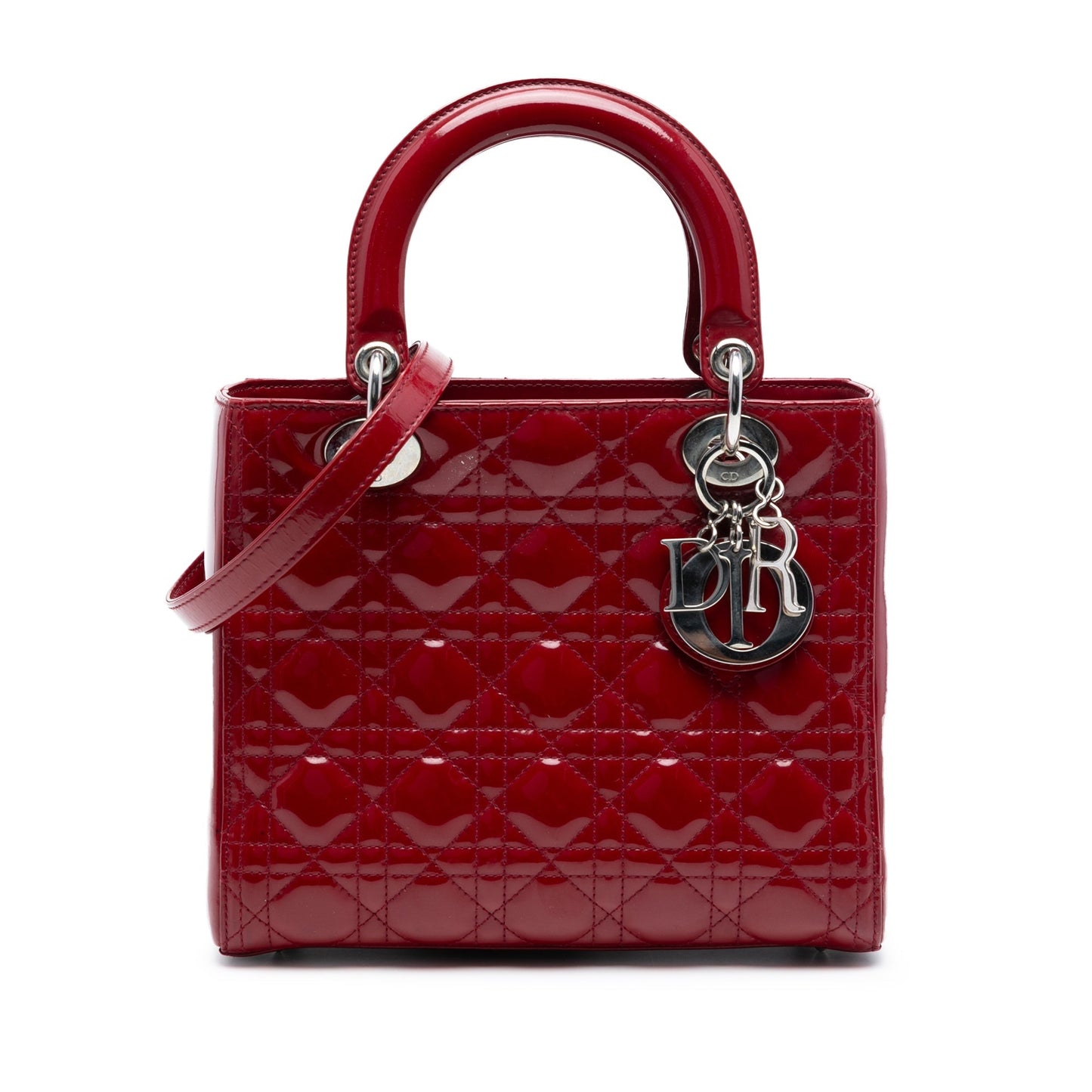 Dior Lady Dior Cannage Red Handbag Style 5