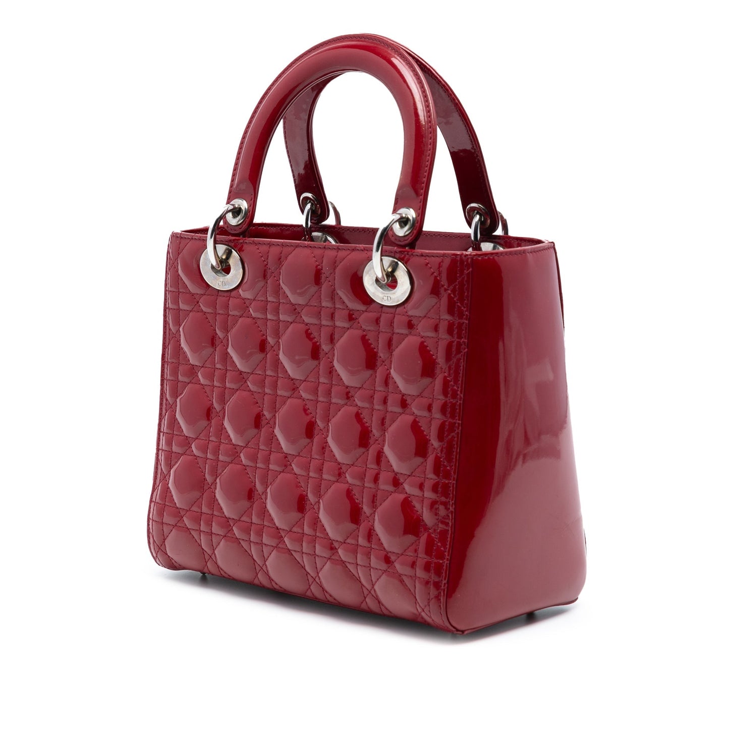 Dior Lady Dior Cannage Red Handbag Style 5