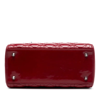 Dior Lady Dior Cannage Red Handbag Style 5
