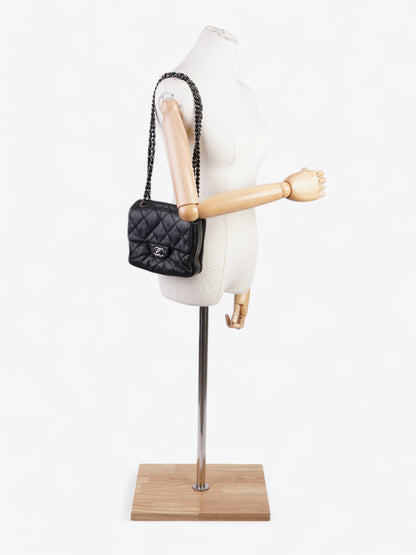 Chanel Lambskin Black Shoulder Bag Style 19