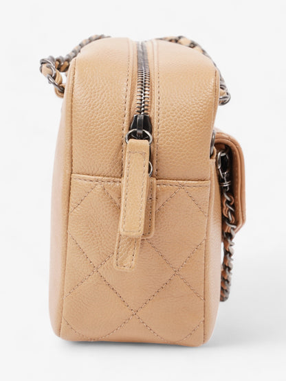 Chanel Coco Break Camera Bag Beige Caviar Leather