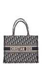 Christian Dior Medium Book Tote Oblique Blue