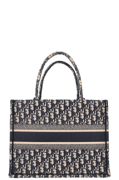 Christian Dior Medium Book Tote Oblique Blue