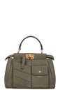 FENDI Mini Peekaboo Pocket Leather Green