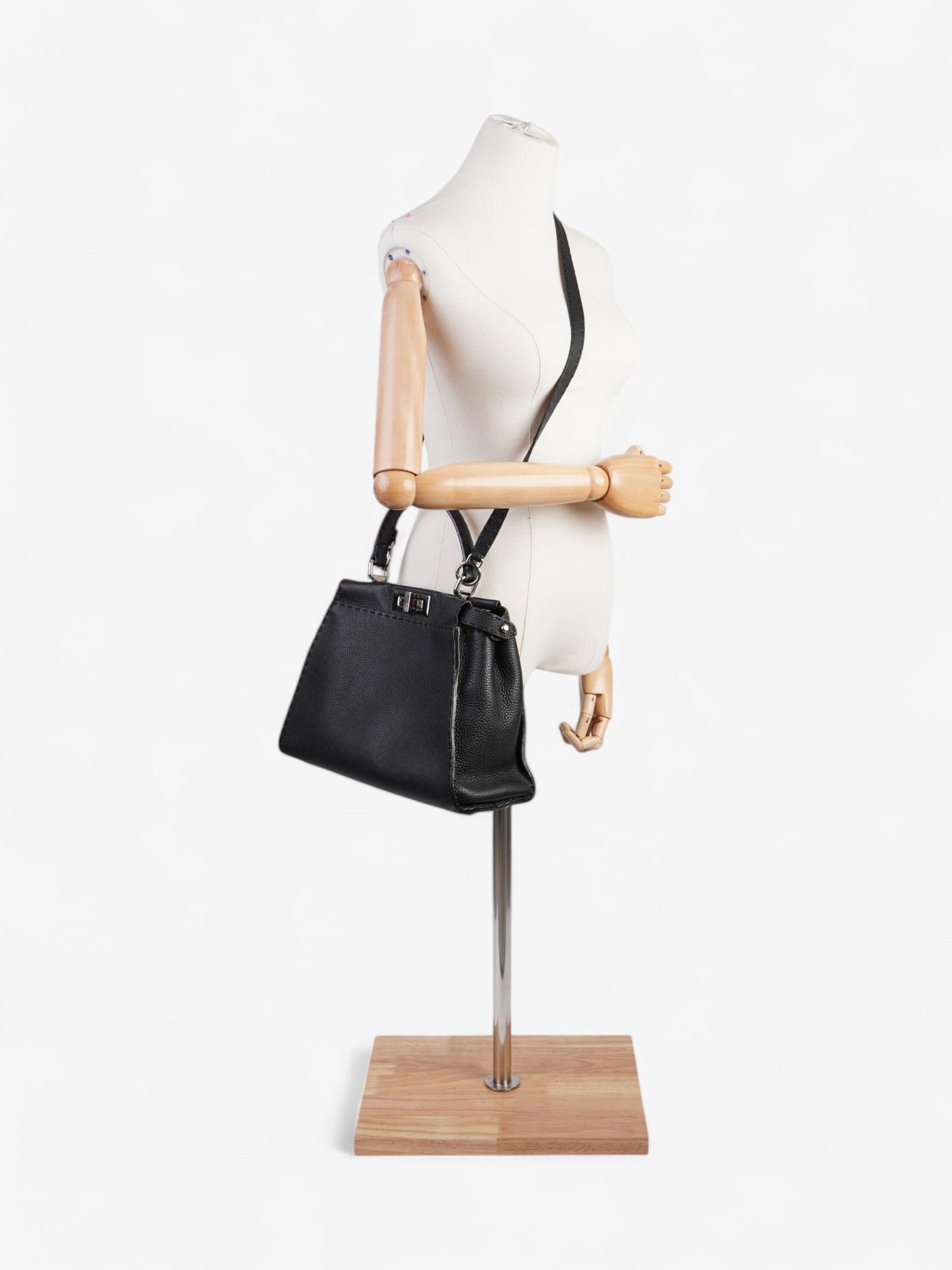 Fendi Peekaboo Leather Black Handbag