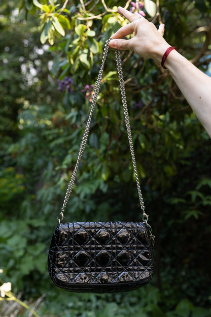 Dior Chain Leather Clutch Bag