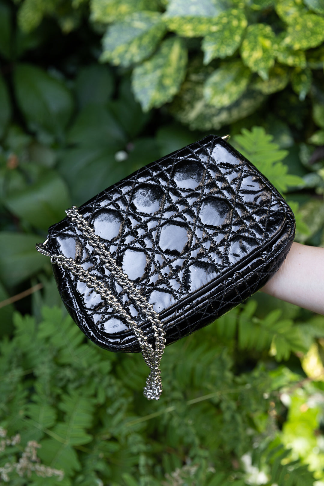 Dior Chain Leather Clutch Bag