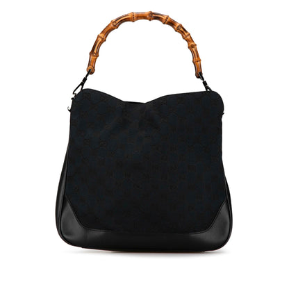 Gucci Bamboo GG Canvas Satchel (SHG-gPmmq9)