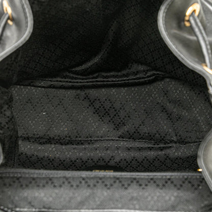 Gucci Calfskin Bamboo Drawstring Backpack