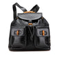 Gucci Calfskin Bamboo Drawstring Backpack