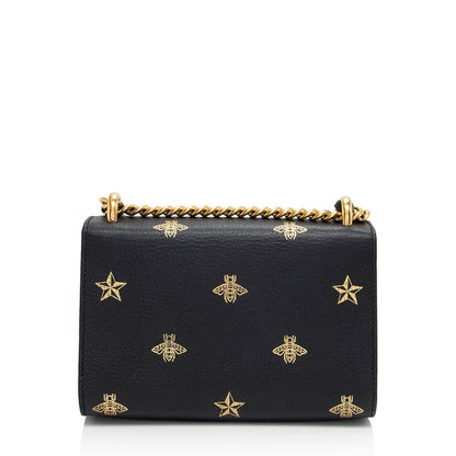 Gucci Calfskin Bee Star Padlock Small Shoulder Bag