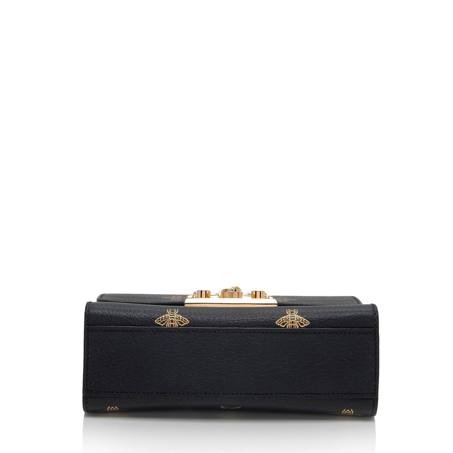 Gucci Calfskin Bee Star Padlock Small Shoulder Bag
