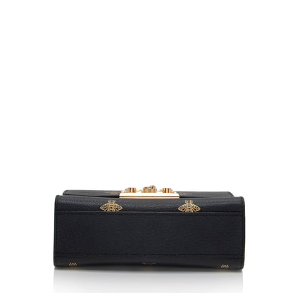 Gucci Calfskin Bee Star Padlock Small Shoulder Bag