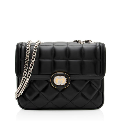 Gucci Calfskin Deco Small Shoulder Bag