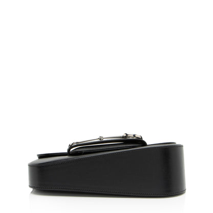 Gucci Calfskin Horsebit 1955 Asymmetric Small Shoulder Bag