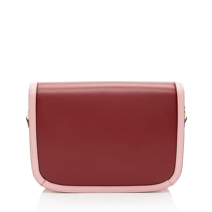 Gucci Calfskin Horsebit 1955 Bicolor Medium Bag